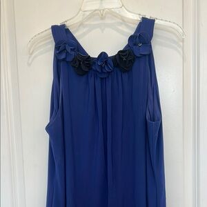 Dressbarn Blue Halter Dress Size 12
